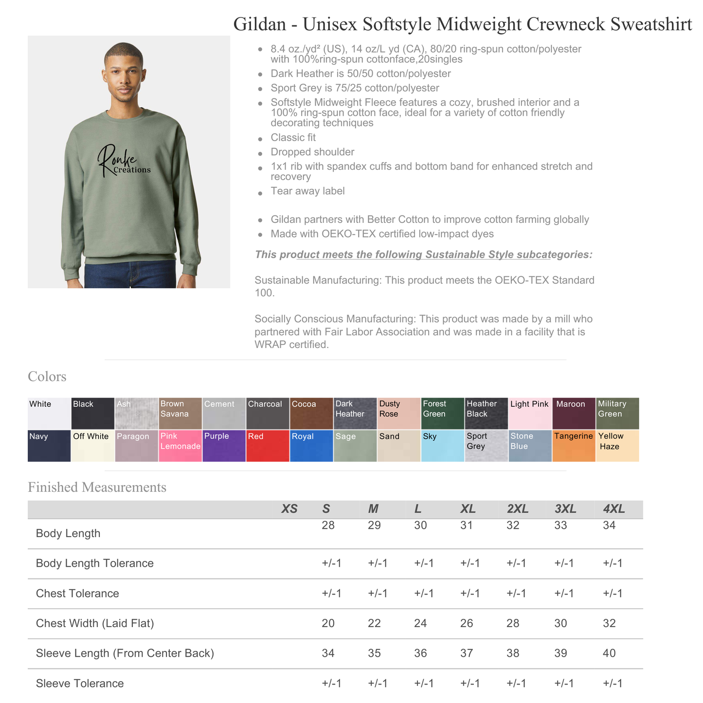 Custom Gildan Crewneck Sweatshirt