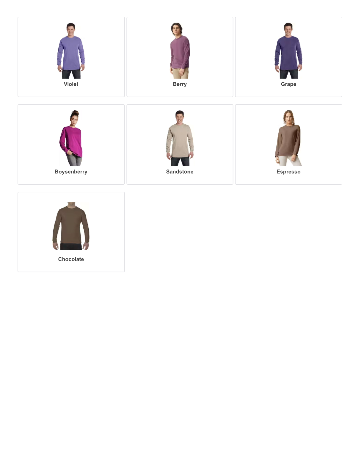 Custom Comfort Colors Long Sleeve