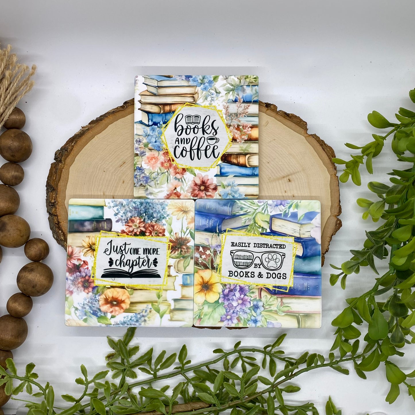 Book Reader Coasters