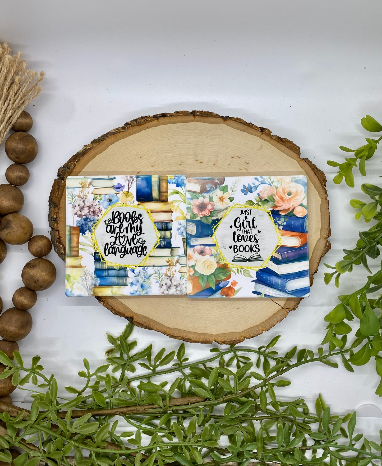 Book Reader Coasters