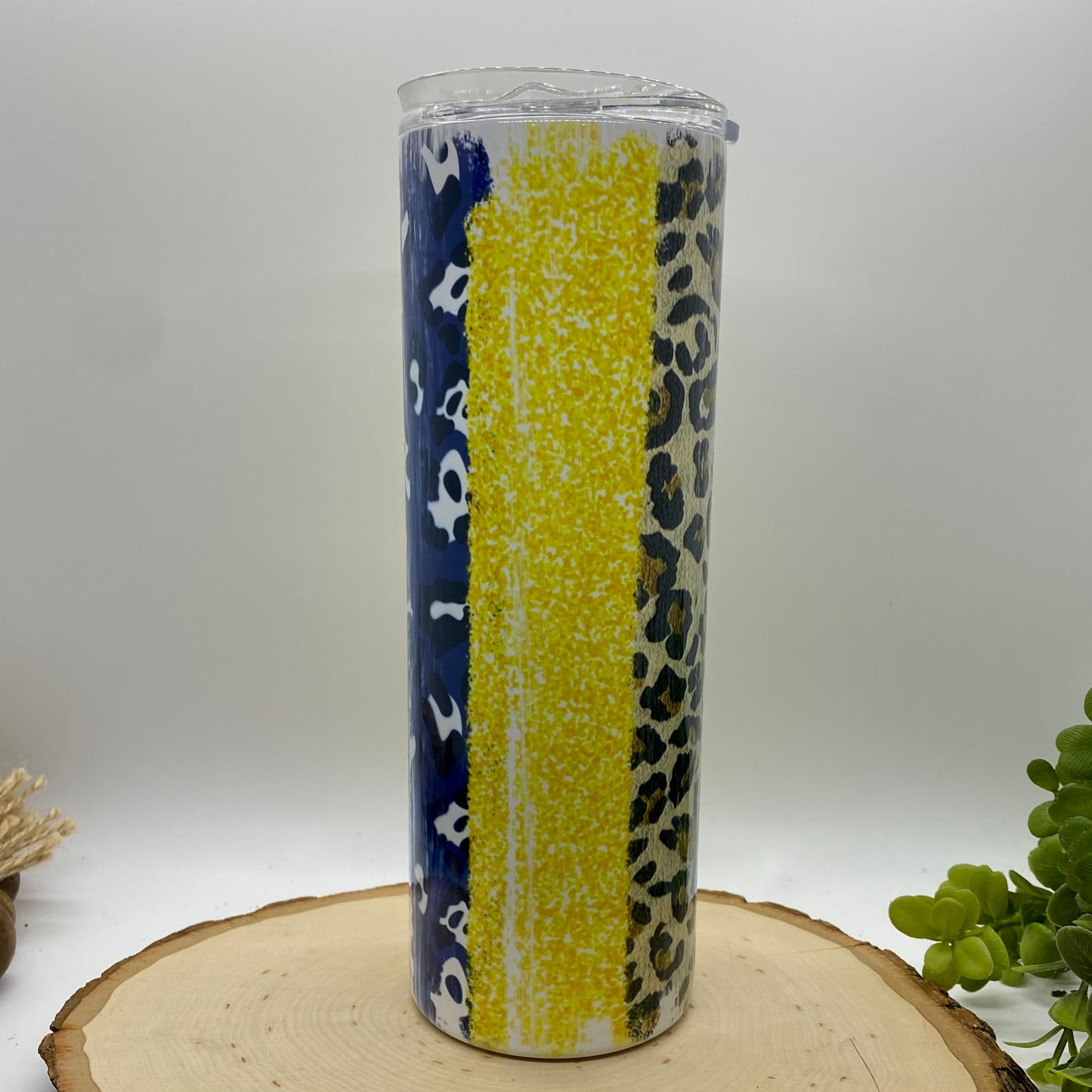 Yellow, Blue, and Cheetah