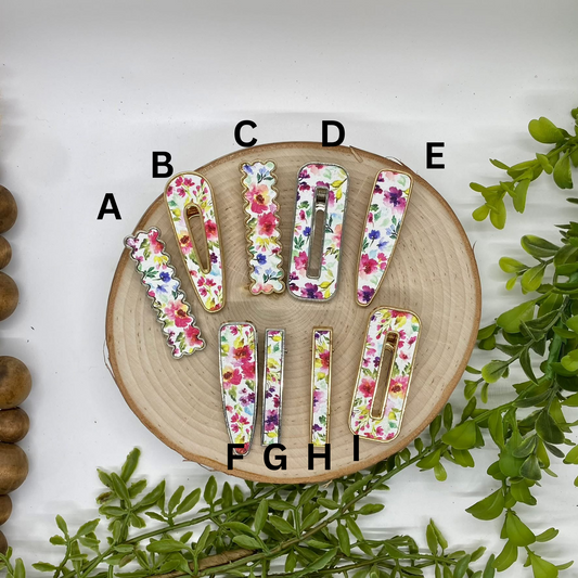Spring Flowers Hair Clip