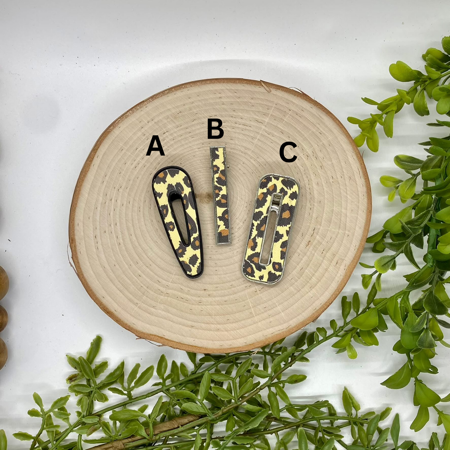 Animal Print Hair Clip