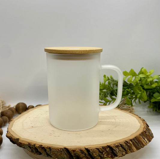 Custom 17oz Frosted Glass Mug