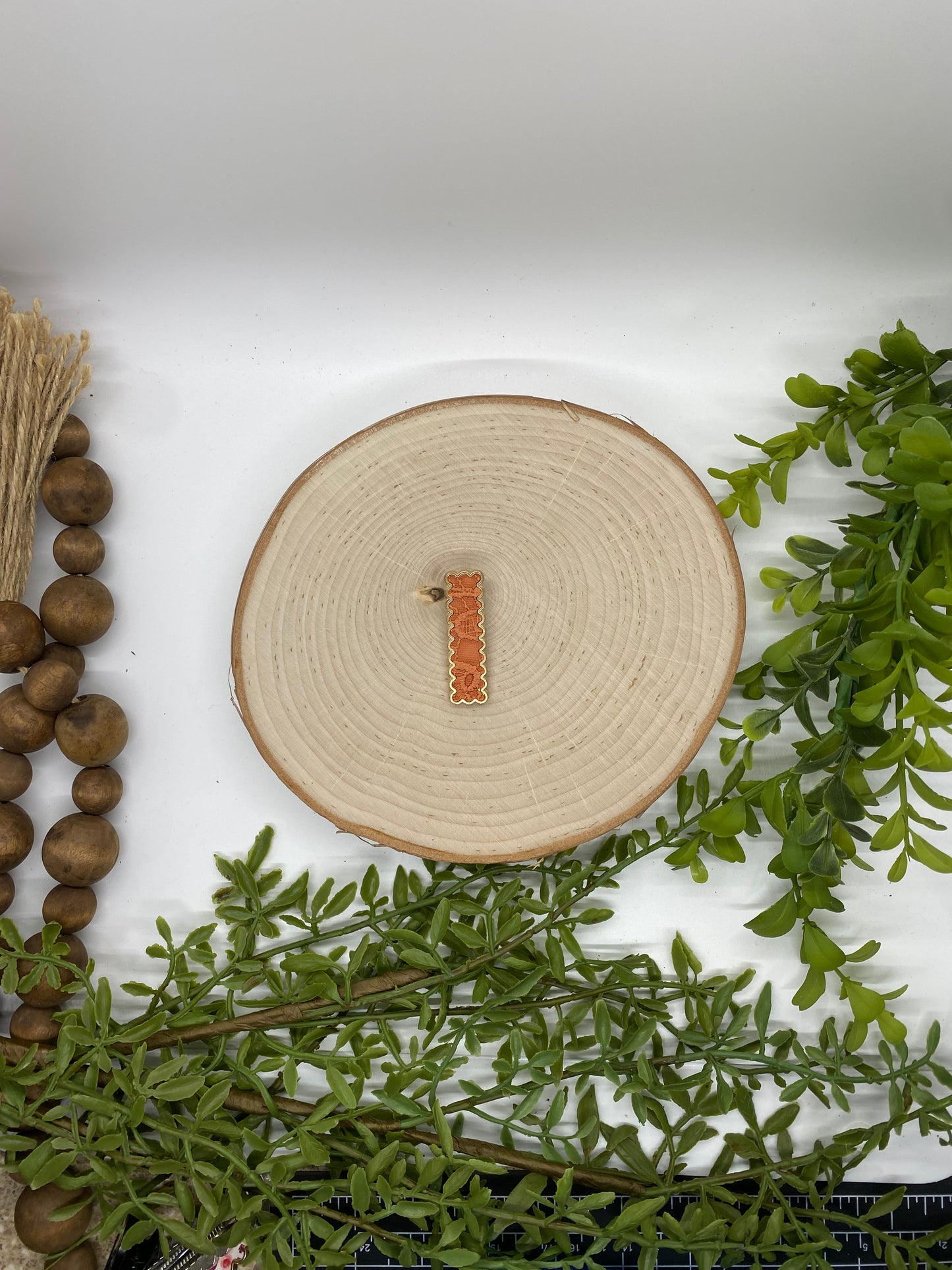 Coral Lace Hair Clip