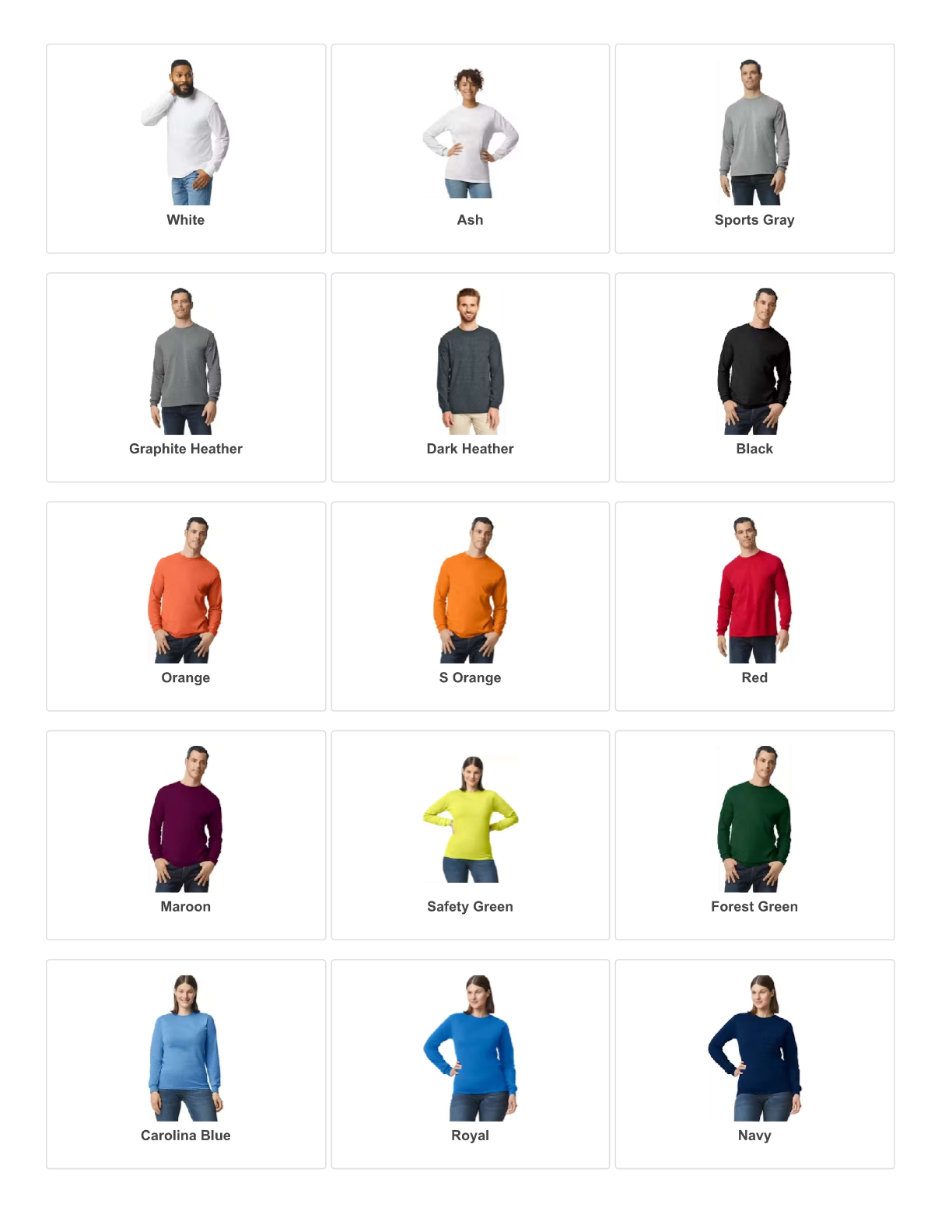 Custom Gildan Long Sleeve