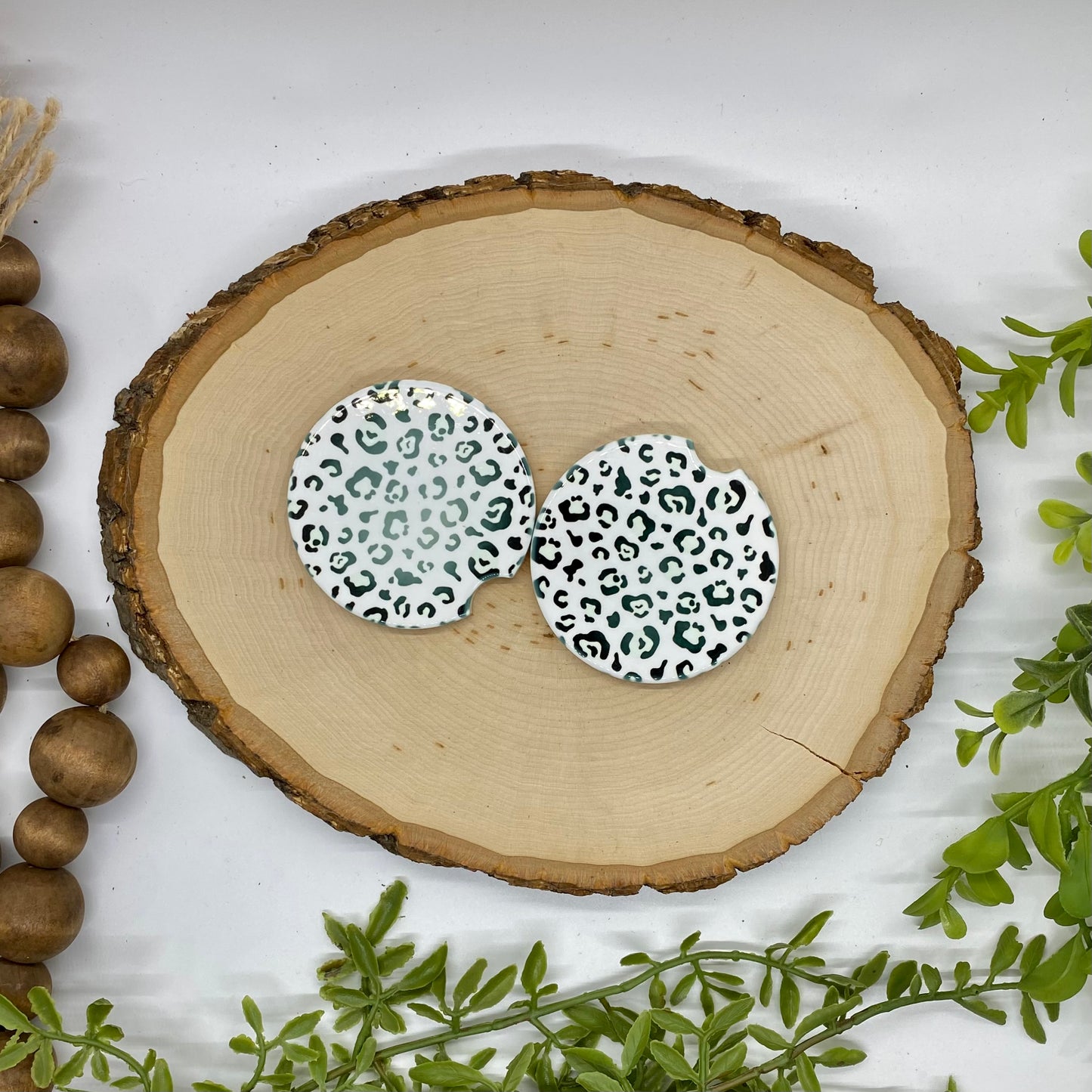 Animal Print Car Coasters