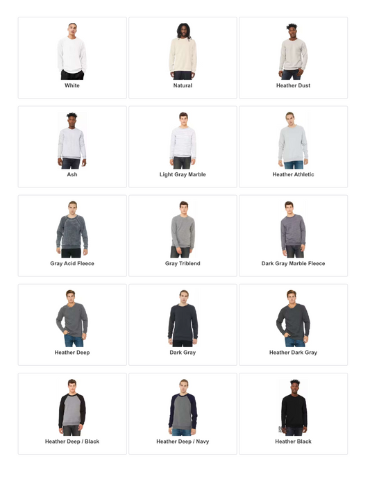 Custom Bella+Canvas Crewneck Sweatshirt