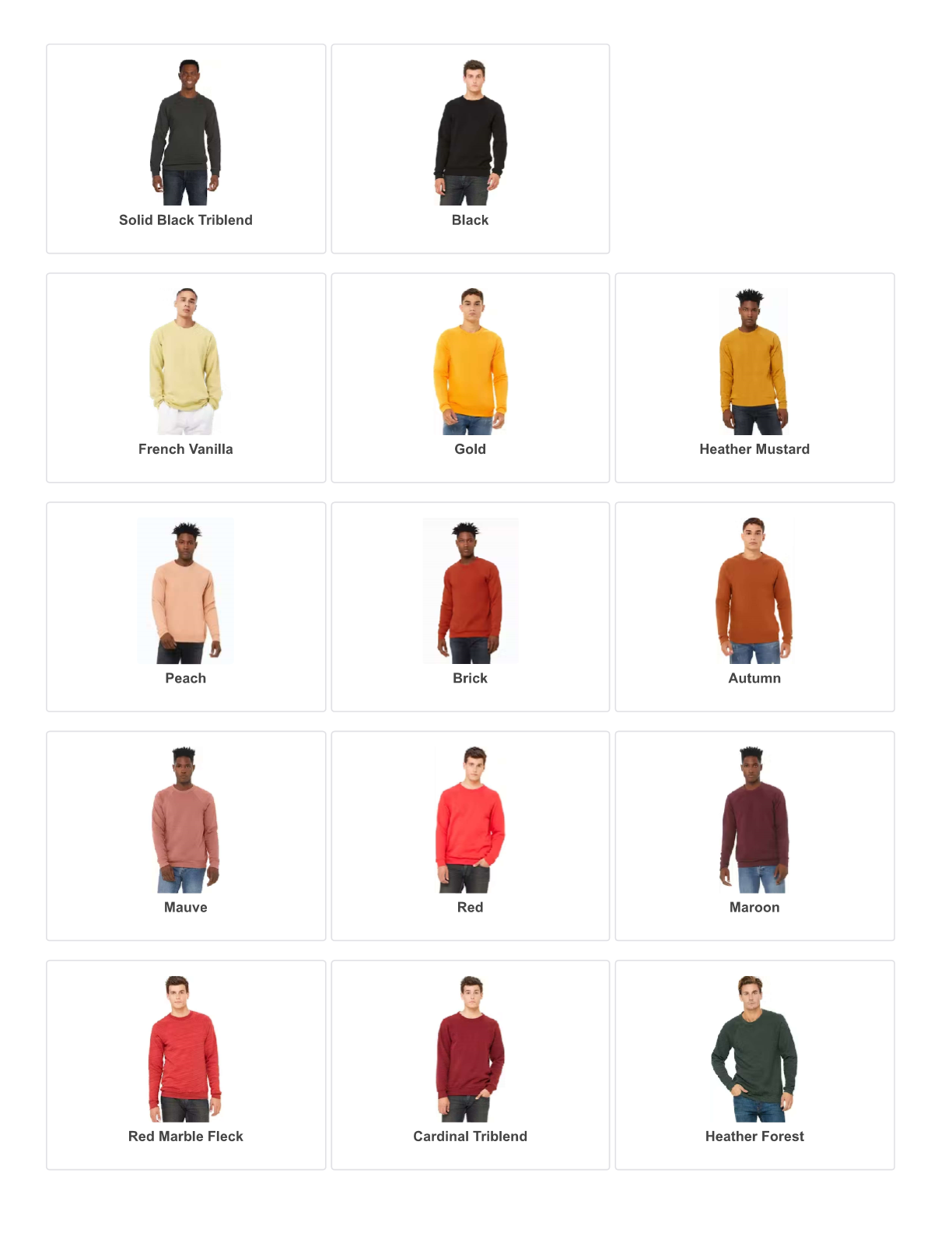 Custom Bella+Canvas Crewneck Sweatshirt