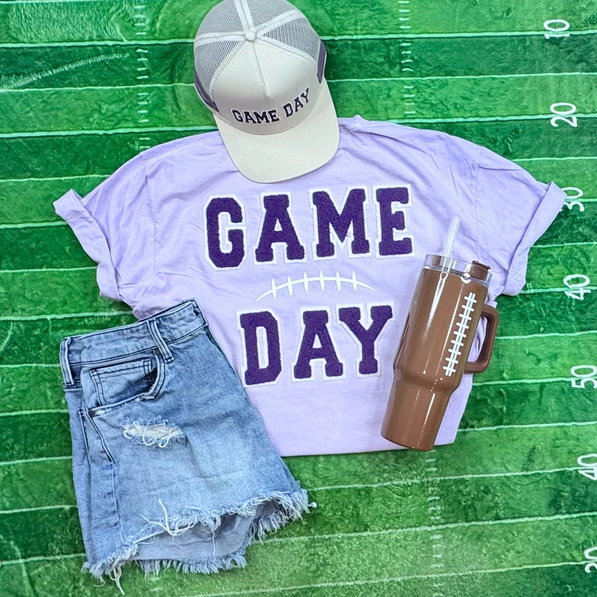 Purple Fluffy Game Day