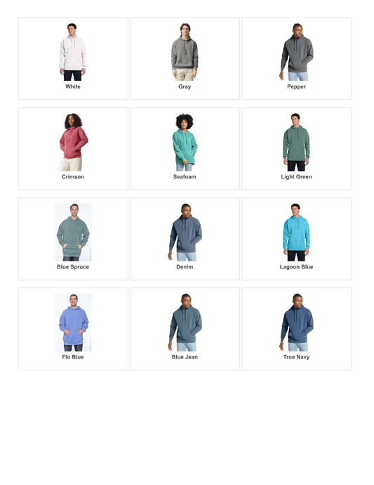 Custom Comfort Colors Hooded Sweatshirt