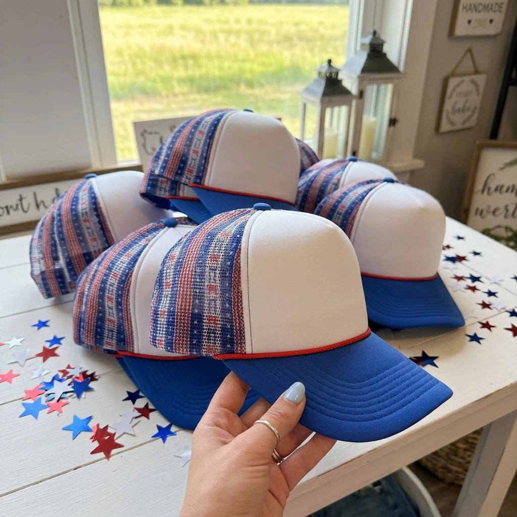 Patriotic Stripes Trucker Cap