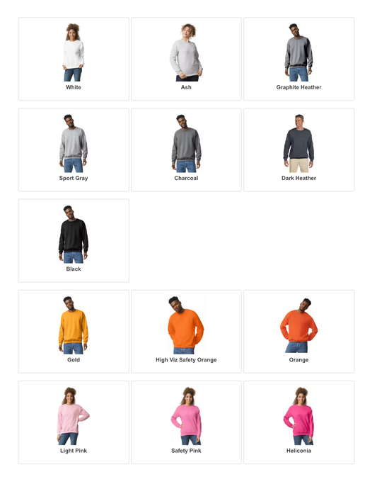 Custom Gildan Crewneck Sweatshirt